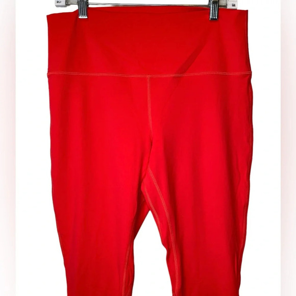 Lululemon Align High-Rise Pant 28” in Carnation Red Double Lined Size 14 - Picture 6 of 11